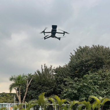 Drone detecta princípio de incêndio no E-business Park