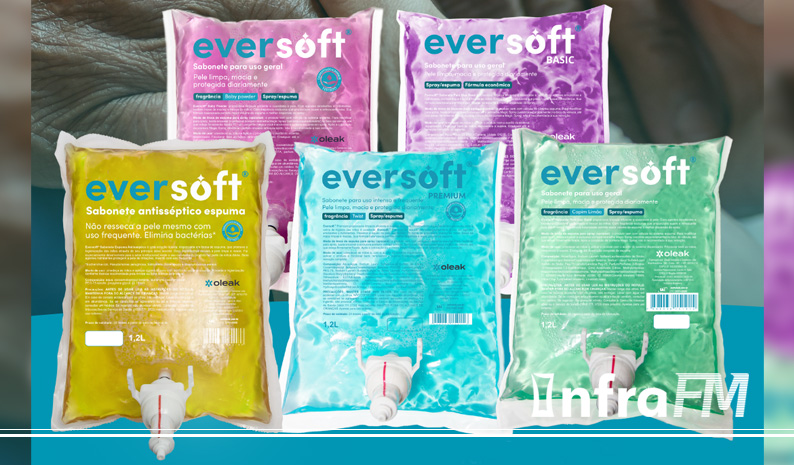 Eversoft Normal Oleak relança linha Eversoft® e eleva a experiência em higiene das mãos