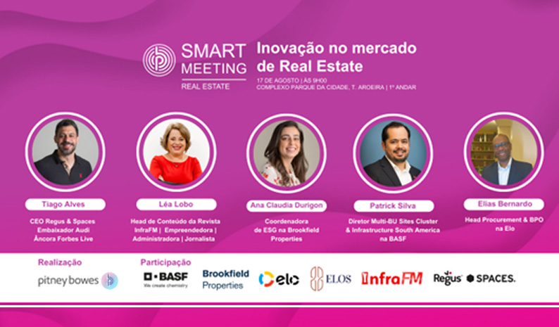 Evento sobre inovação no mercado de Real Estate e Facilities com participação de importantes profissionais do setor