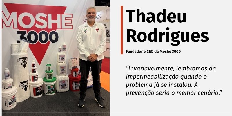 A infiltração que aparece hoje começou muito antes