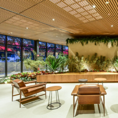 O verde ajuda a tornar a experiência home office mais agradável