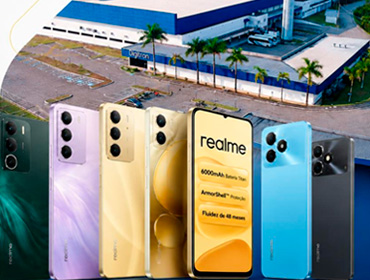Digitron inicia produção nacional de smartphones realme